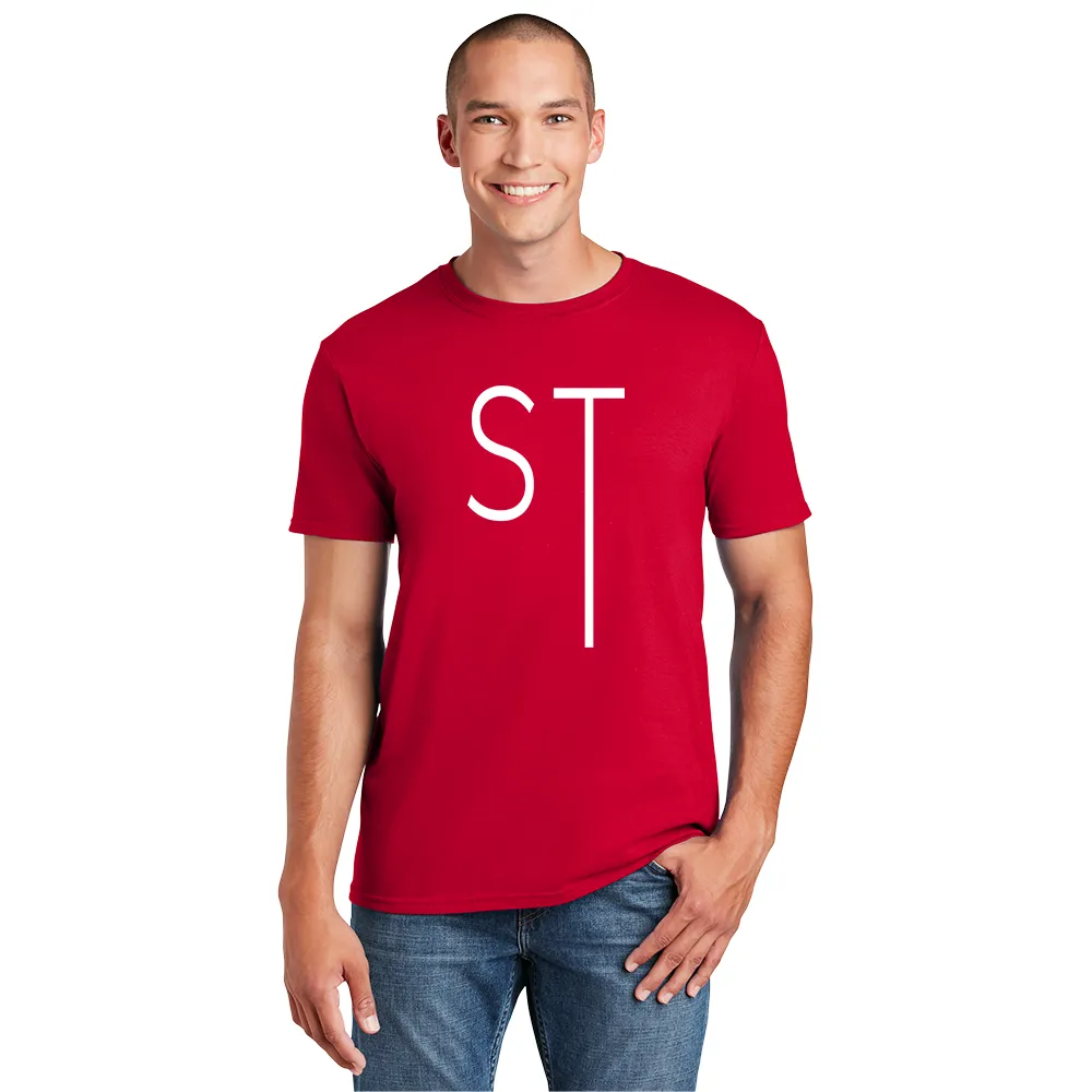 Red "ST" Slim Tall T-SHIRT