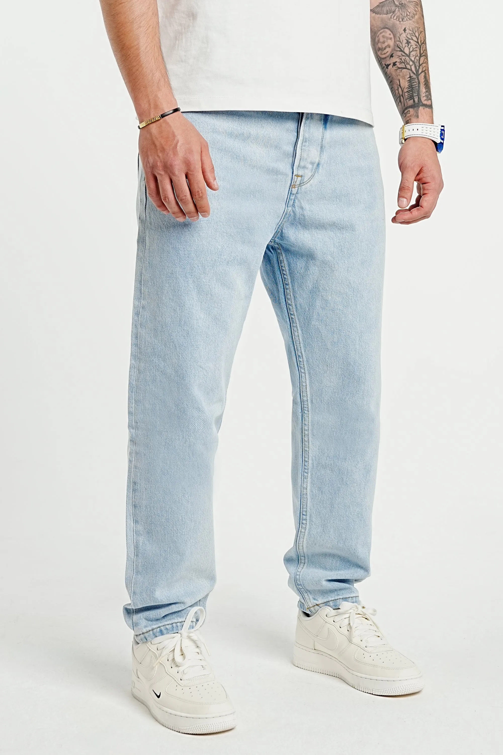 Relaxed Fit Premium Baggy Blue Jeans