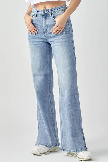 RHEA SIDE SLIT JEANS