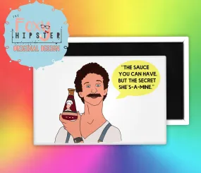 Screech Secret Sauce Saved by the Bell Fridge Magnet