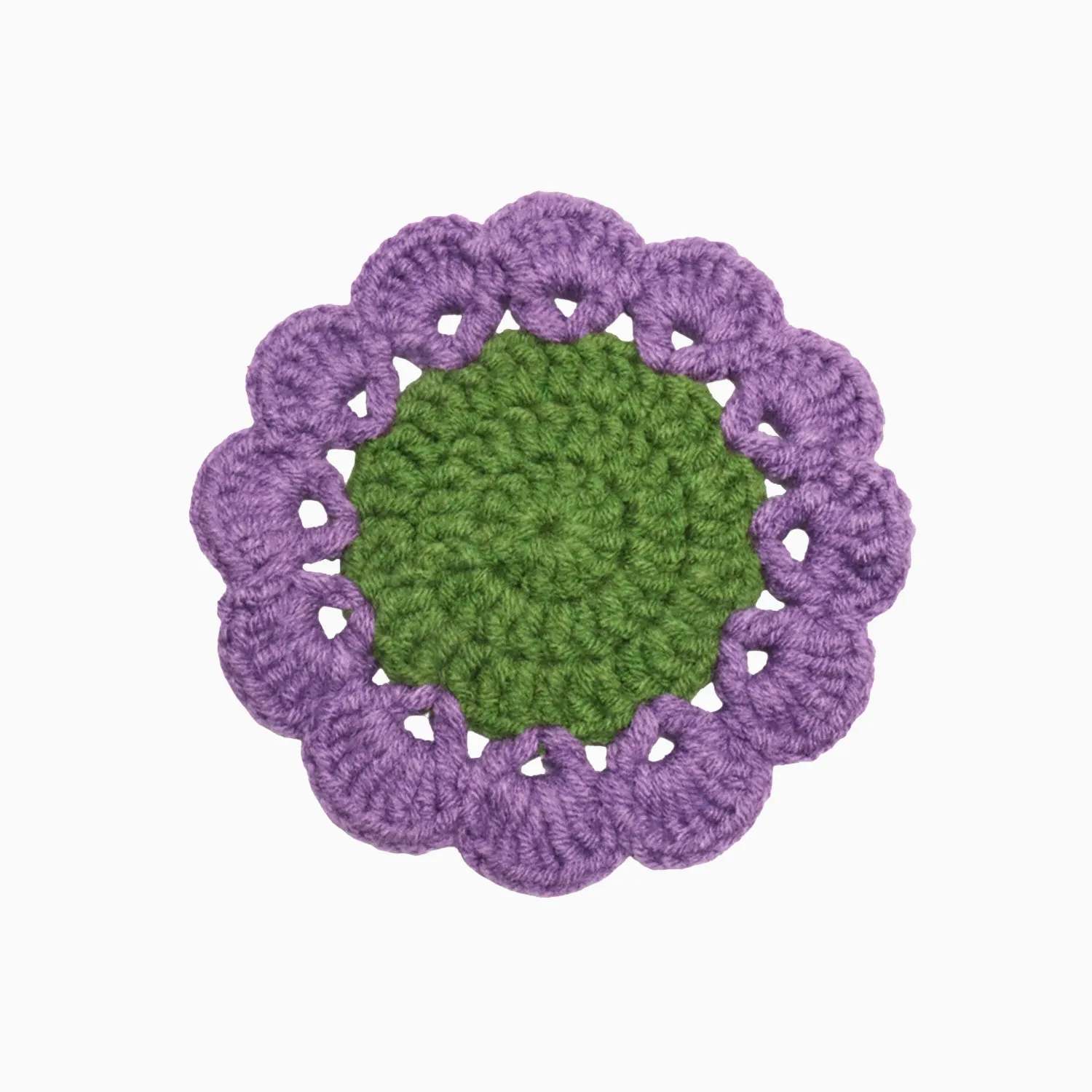 Serenity Flower Crochet Coaster