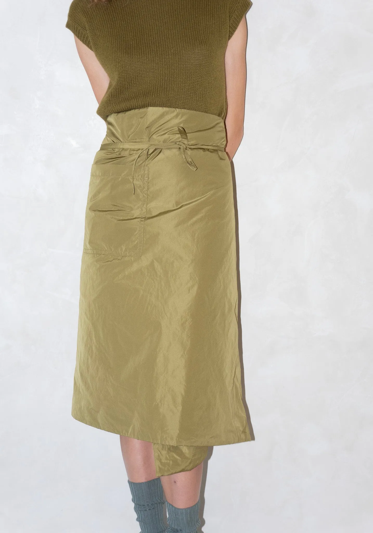 Sil Skirt in Olive Oil