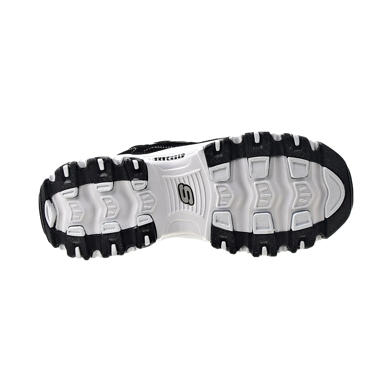 Skechers D'Lites Biggest Fan Extra Wide Width Women's Shoes Black-White