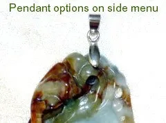 Small Translucent Chinese Jade Buddha Pendant or Charm (P569)