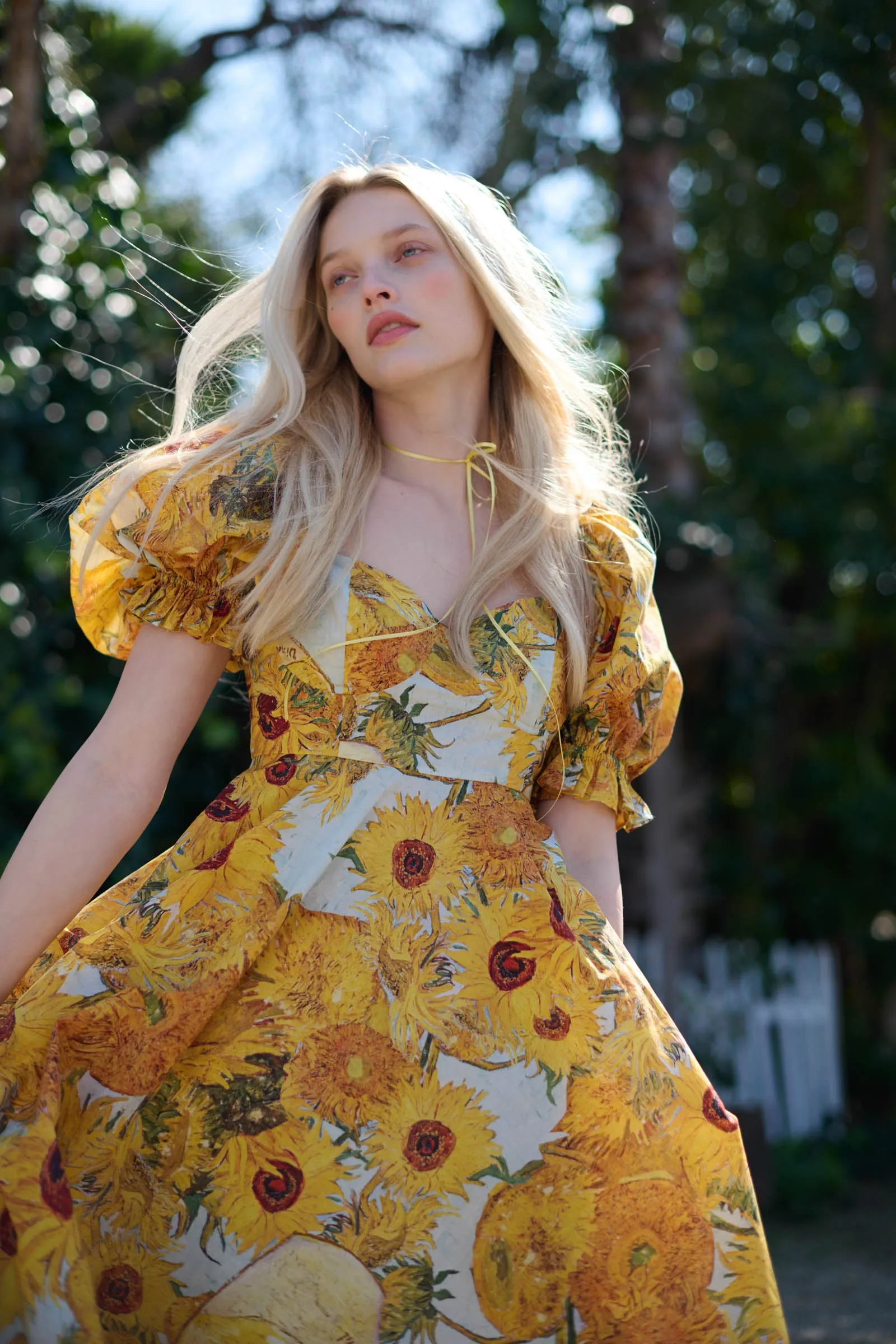 Sunflowers Tea Rose Dress