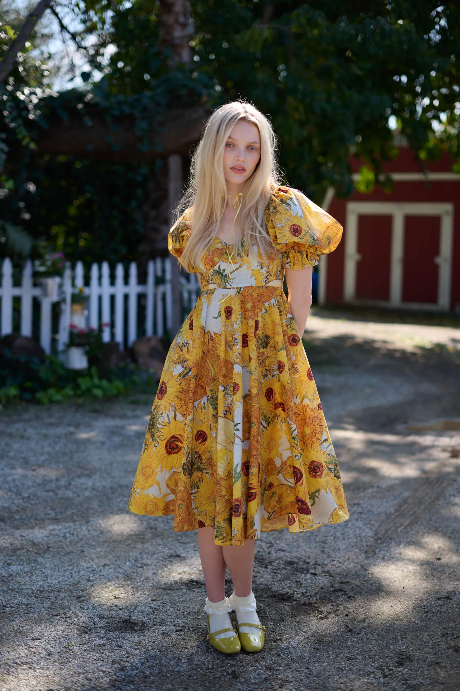 Sunflowers Tea Rose Dress