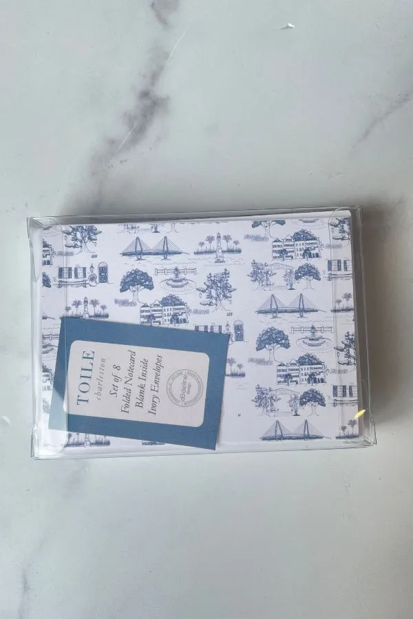 The Charleston Toile Boxed Stationary Set