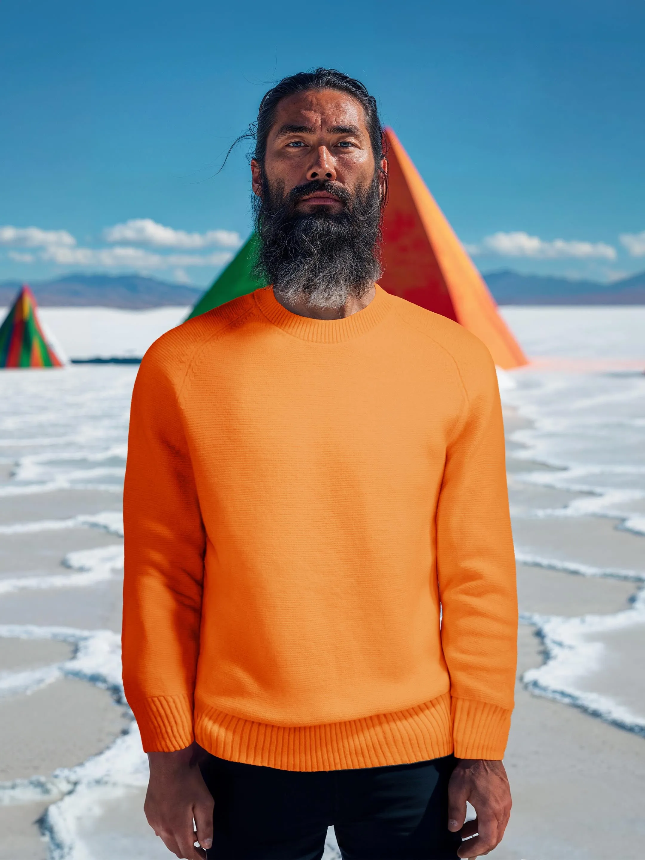 The Crewneck - Persimmon Orange