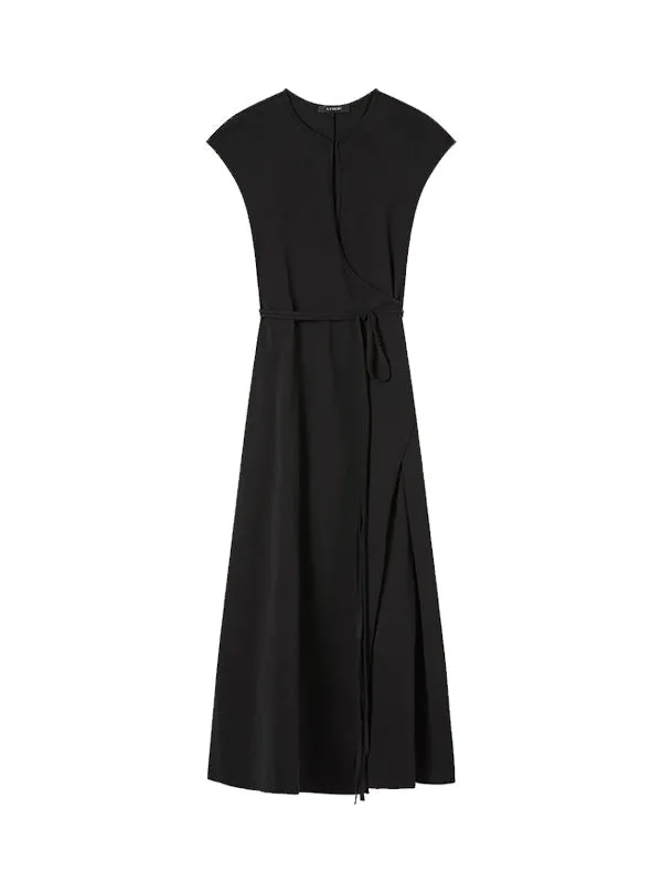 The Leigh Jersey Dress in Black