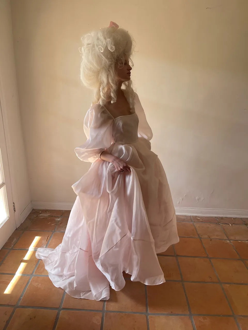 The Queen Of Angels Silk Gown Made to Order