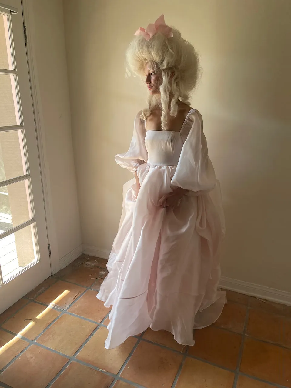 The Queen Of Angels Silk Gown Made to Order