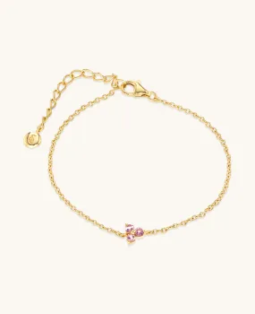 Tourmaline Fleur Bracelet Gold