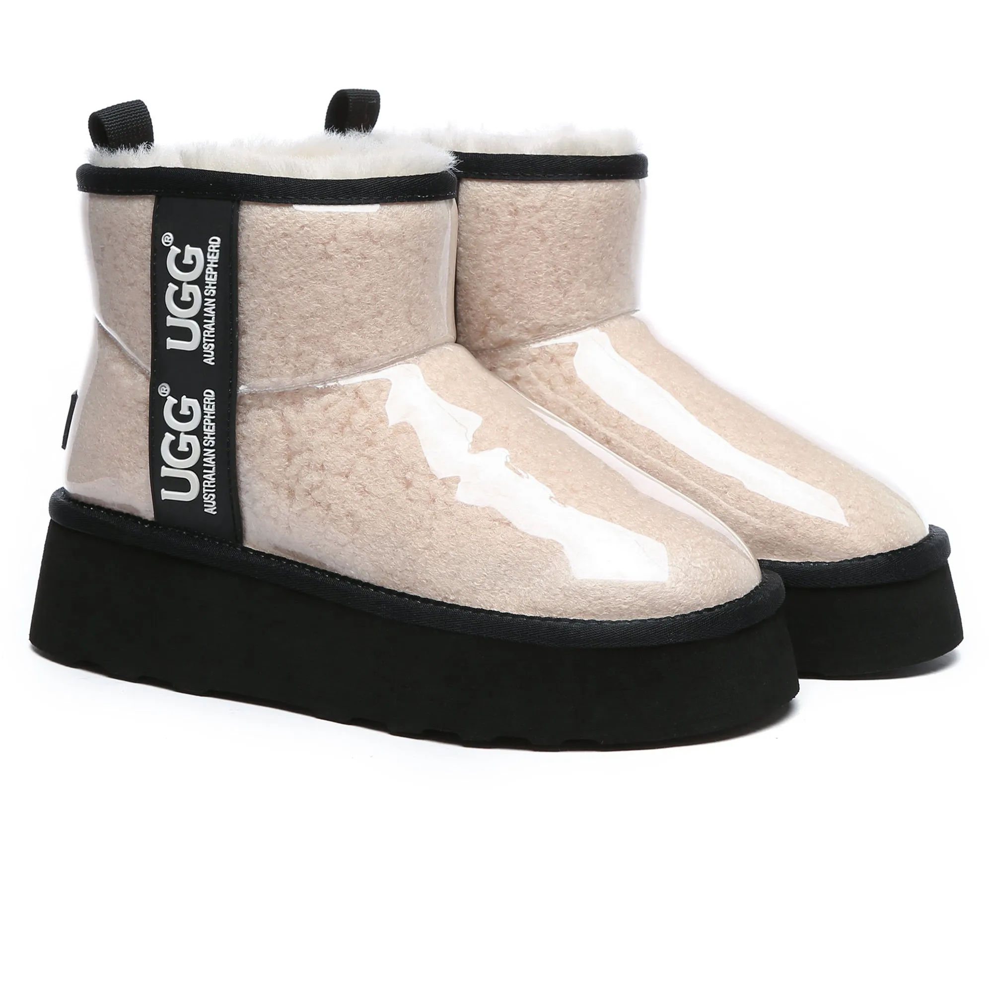 Transparent Platform UGG Boots