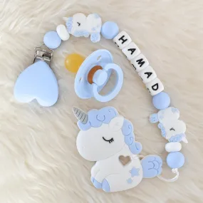 Unicorn Pacifier Clip & BIBS Pacifier