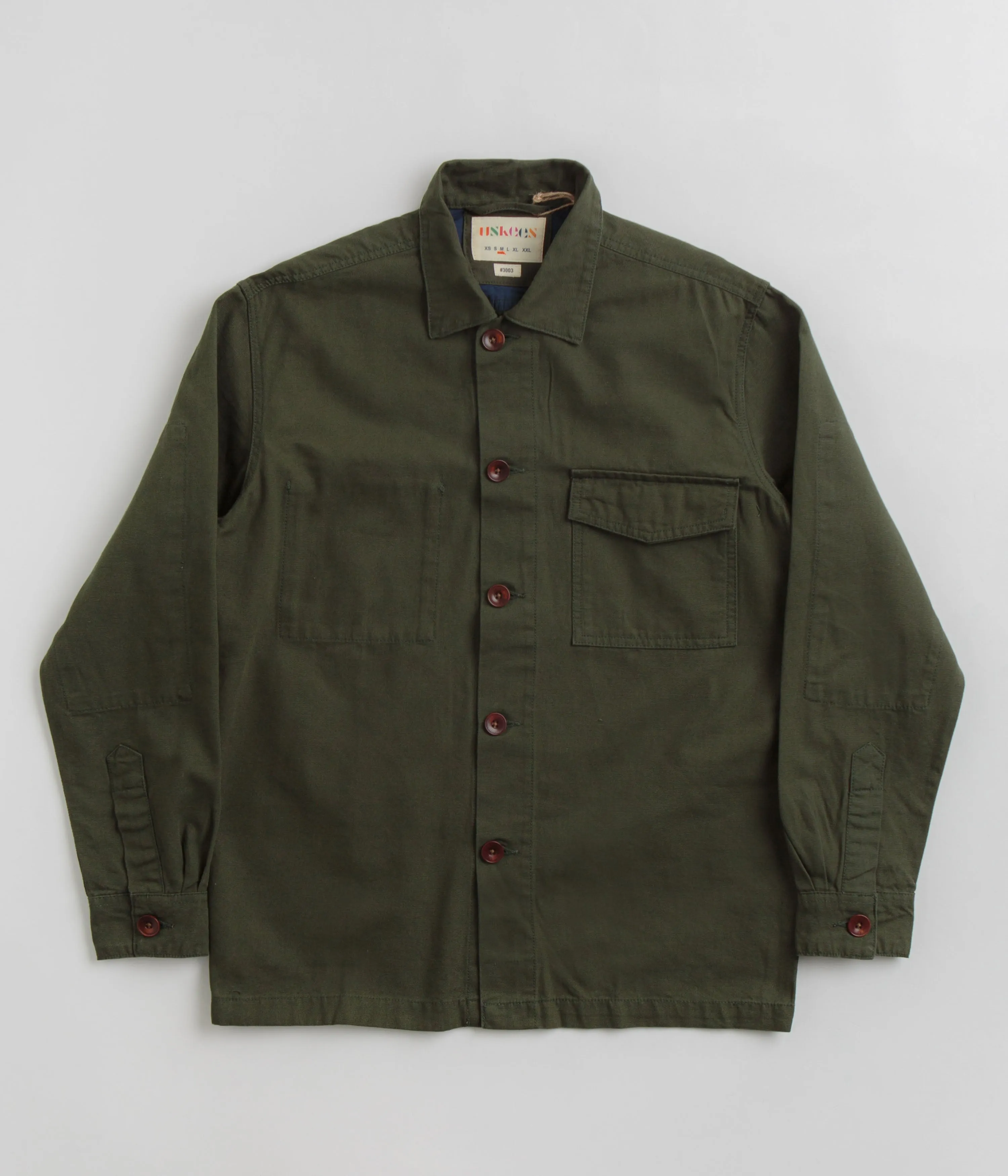 Uskees 3003 Buttoned Work Shirt - Vine Green