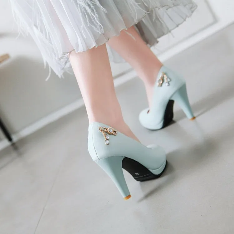 Women'sWomen's Rhinestone Platform Pumps High Heels Shoes