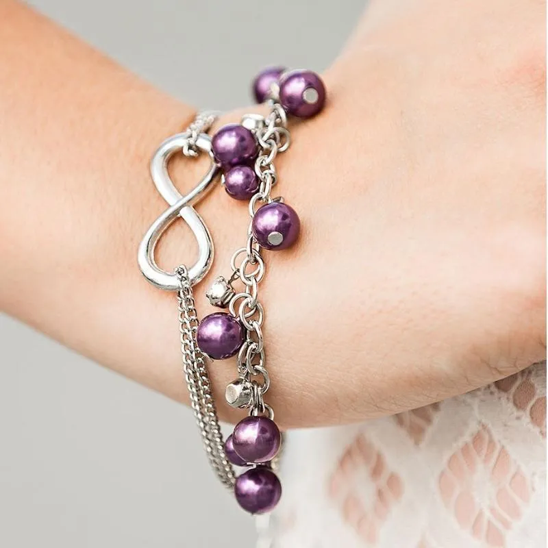 World Without End Purple Bracelet